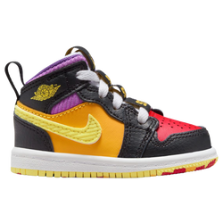 Boys' Toddler - Jordan Air Jordan 1 Mid SS - Univ Red/Black/Opti Yellow