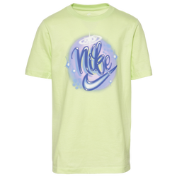 Boys' Grade School - Nike Air Brush T-Shirt - Green/Blue
