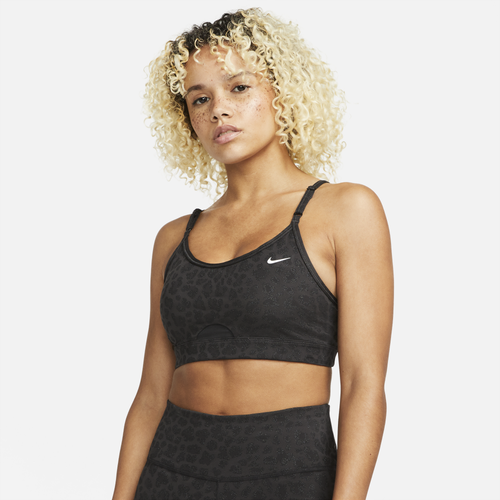 

Nike Womens Nike Dri-Fit Indy Glitter Bra - Womens Black/Black Size S
