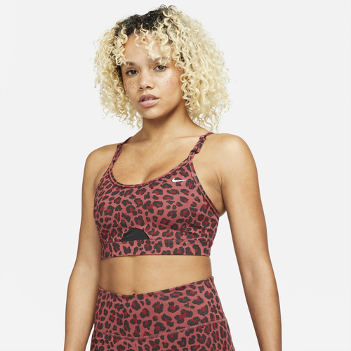 

Nike Womens Nike Dri-Fit Indy Glitter Bra - Womens Brown/Brown Size S