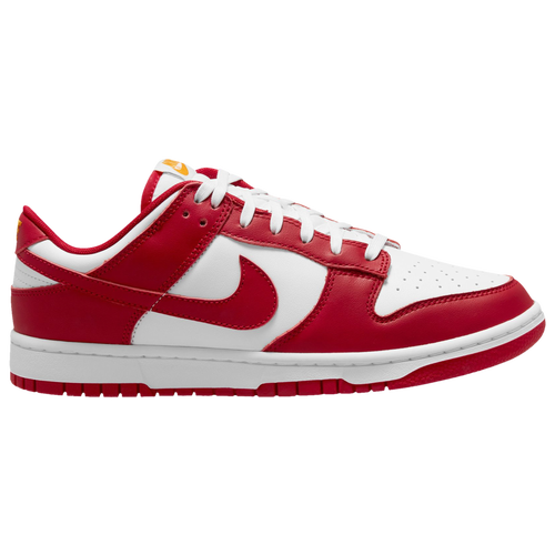 

Nike Mens Nike Dunk Low - Mens Basketball Shoes Red/White/Gold Size 13.0