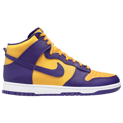 

Nike Mens Nike Dunk Hi - Mens Shoes Purple/Gold/White Size 10.0