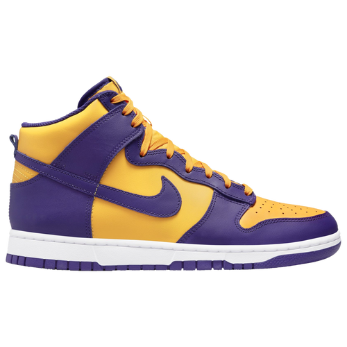

Nike Mens Nike Dunk Hi - Mens Basketball Shoes Purple/Gold/White Size 8.5