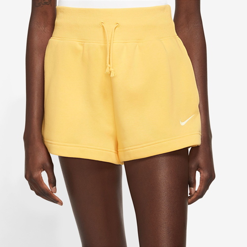 Nike Womens  Fleece Hr Shorts In Topaz Gold