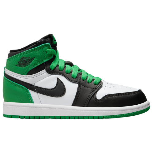 

Jordan Boys Jordan Retro 1 High OG - Boys' Preschool Basketball Shoes Green/White/Black Size 2.0