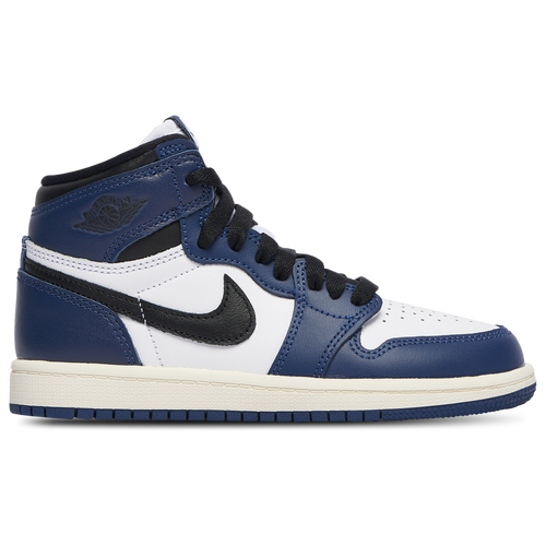 

Jordan Boys Jordan Retro 1 High OG - Boys' Preschool Basketball Shoes Navy/Black/White Size 1.5