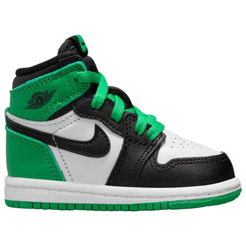 

Boys Jordan Jordan Retro 1 HI OG Remastered - Boys' Toddler Shoe Black/Green/White Size 04.0