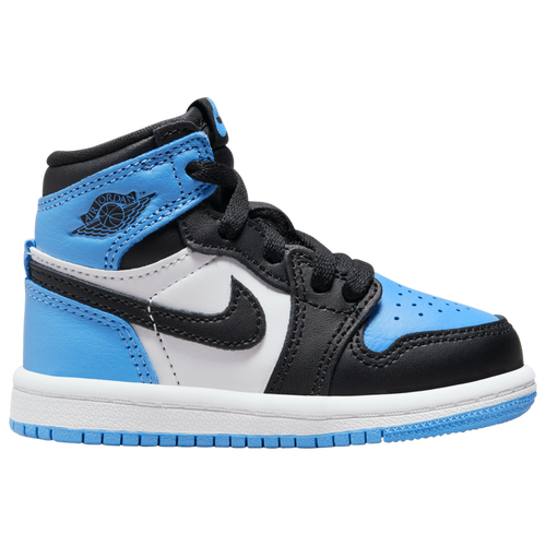 

Jordan Boys Jordan Retro 1 HI OG Remastered - Boys' Toddler Basketball Shoes Blue/Black/White Size 04.0