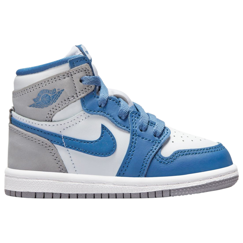 

Jordan Boys Jordan Retro 1 HI OG Remastered - Boys' Toddler Basketball Shoes Blue/White/Gray Size 4.0