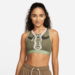 Women's - Nike Swoosh AF1 Bra - Olive/Olive