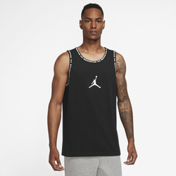 Men's - Jordan Dri-FIT Air Graphic Tank - Black/White/White