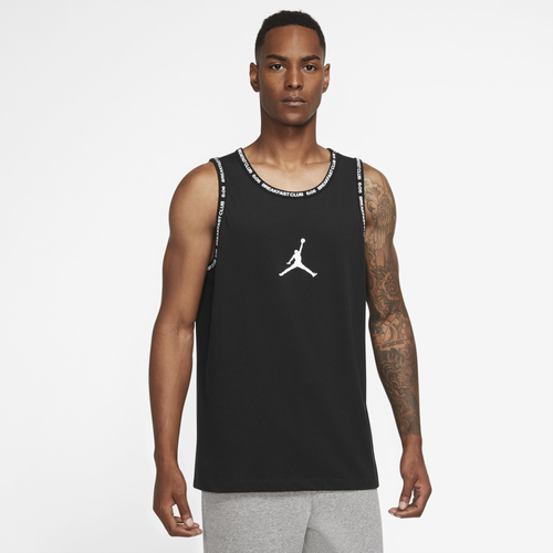 

Jordan Mens Jordan Dri-FIT Air Graphic Tank - Mens Black/White/White Size S