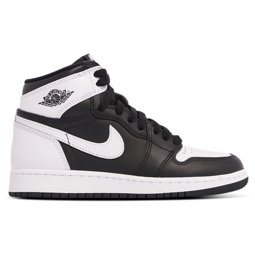 Shop Jordan Boys  Retro 1 High Og In Black/white/white