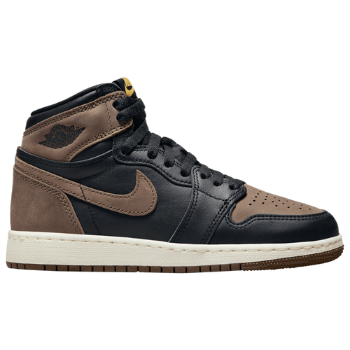 

Boys Jordan Jordan Retro 1 High OG - Boys' Grade School Shoe Brown/Black Size 04.0