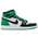 Jordan Retro 1 High OG - Boys' Grade School White/Green/Black