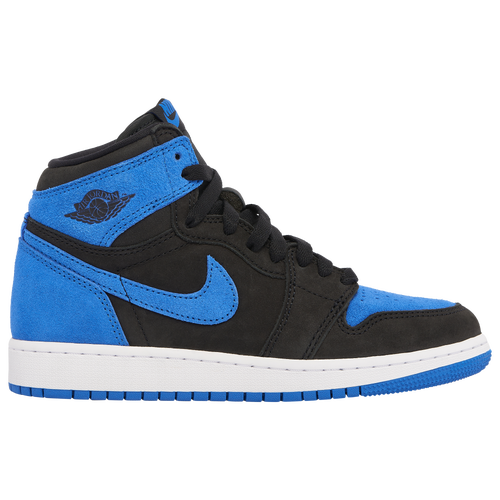 

Boys Jordan Jordan Retro 1 High OG - Boys' Grade School Shoe Black/Royal/White Size 06.0