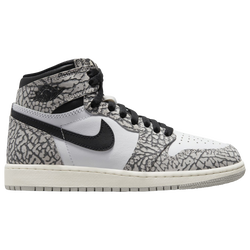 Boys' Grade School - Jordan Retro 1 High OG - White/Grey/Black