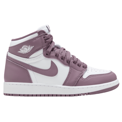 Shop Jordan Boys  Retro 1 High Og Rmst In White/mauve