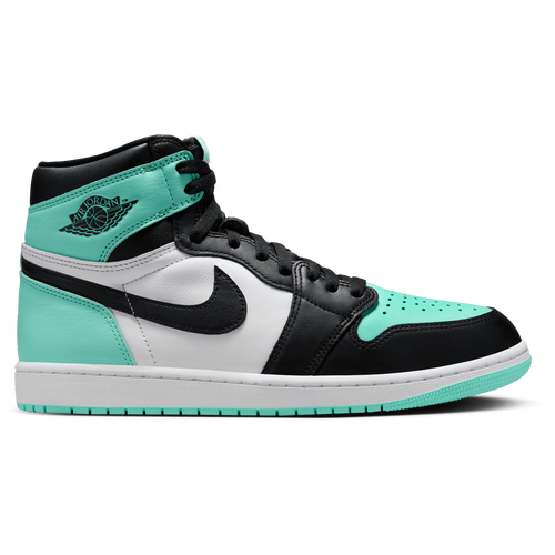 

Boys Jordan Jordan AJ Retro 1 High OG - Boys' Grade School Basketball Shoe White/Black/Green Glow Size 03.5