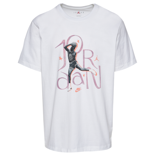 

Jordan Mens Jordan Sport DNA Graphic Short Sleeve Crew - Mens White Size XL