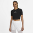 Nike Fierce Short Sleeve Crop T-Shirt - Women's Black
