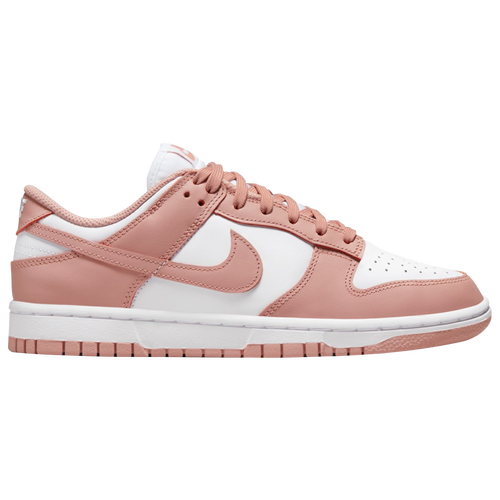 Shop Nike Womens  Dunk Low In White/pink