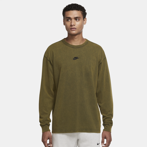 

Nike Mens Nike Premium Long Sleeve T-Shirt - Mens Sequoia/Black Size S