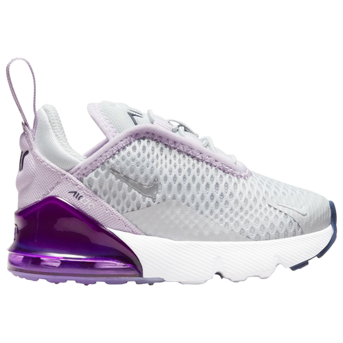 

Nike Boys Nike Air Max 270 - Boys' Toddler Shoes Pure Platinum/Metallic Silver/Violet Frost Size 04.0