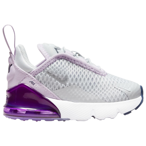 

Boys Nike Nike Air Max 270 - Boys' Toddler Shoe Pure Platinum/Metallic Silver/Violet Frost Size 04.0