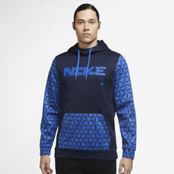 Men's - Nike 6MO AOP2 Pullover Hoodie - Obsidian/Game Royal