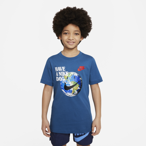 

Nike HBR Statement T-Shirt - Boys' Grade School Dark Marina Blue/Black Size M