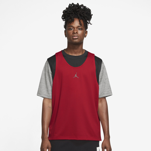 

Jordan Mens Jordan Dri-FIT Sport Statement Short Sleeve Top - Mens Black/Carbon Heather/Gym Red Size XL