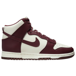 Women's - Nike Dunk High - Maroon/White