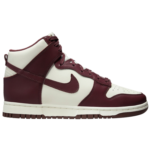 

Nike Womens Nike Dunk High - Womens Shoes Maroon/White Size 09.0