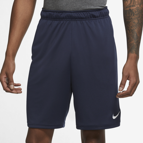 

Nike Mens Nike Dri-FIT Knit Shorts 6.0 - Mens Obsidian/White Size L