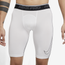 Nike Pro Dri-FIT Long Shorts - Men's White/Black