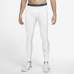 Men's - Nike Pro Dri-FIT Tights - White/Black
