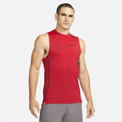 

Nike Mens Nike Pro Dri-FIT SL Slim Top - Mens University Red/Black/Black Size M