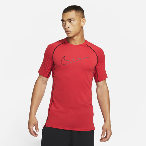 

Nike Mens Nike Pro Dri-FIT Slim Top - Mens Univ Red/Black Size L