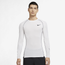 Nike Pro Dri-FIT Tight Long Sleeve Top - Men's White/Black