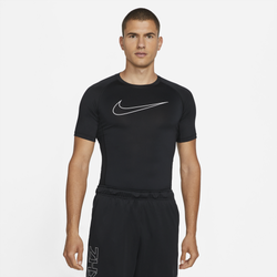 Men's - Nike Pro Dri-FIT Tight Top - Black/White