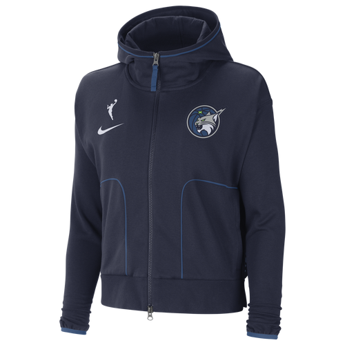 

Nike Womens Nike WNBA Dri-FIT Knit Jacket - Womens College Navy/Black/Court Blue Size L