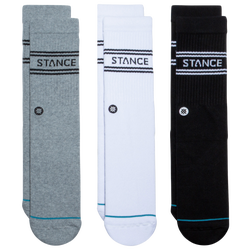 Men's - Stance Basic 3 Pack Crew Socks - Black/White/Grey
