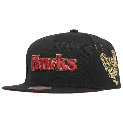 

Mitchell & Ness Atlanta Hawks Mitchell & Ness Hawks CNY Snapback - Adult Black/Gold Size One Size