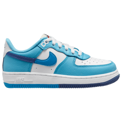 Boys' Preschool - Nike Force 1 LV8 2 - White/Light Photo Blue