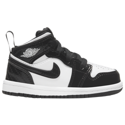 Girls' Infant - Jordan AJ 1 Mid SE - Black/White