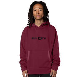 Men's - All City By Just Don Hoodie - Maroon/Maroon