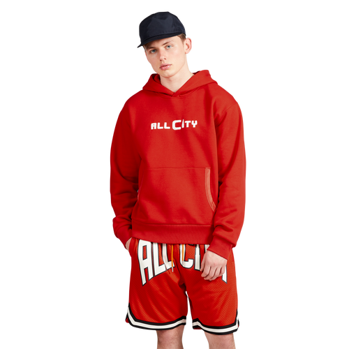 

All City By Just Don Mens All City By Just Don Hoodie - Mens Red/Red Size S