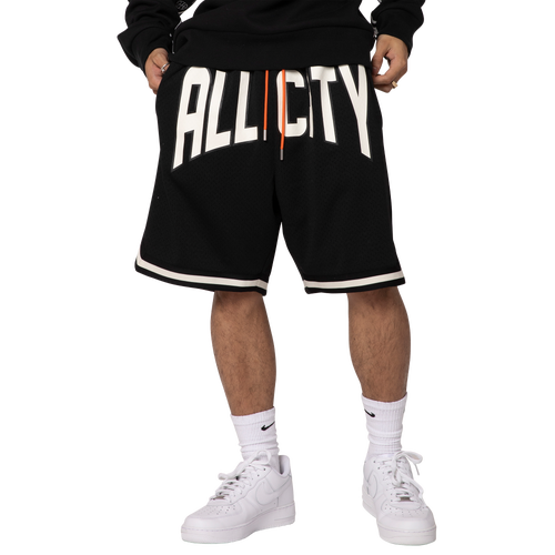 

All City By Just Don Mens All City By Just Don Basketball Shorts - Mens Black/Black Size XL