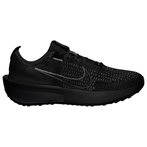 

Nike Mens Nike Interact Run - Mens Running Shoes Black/Black/Grey Size 8.0